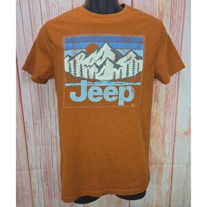 Jeep Graphic‎ Mountain Rust Orange T-Shirt Small